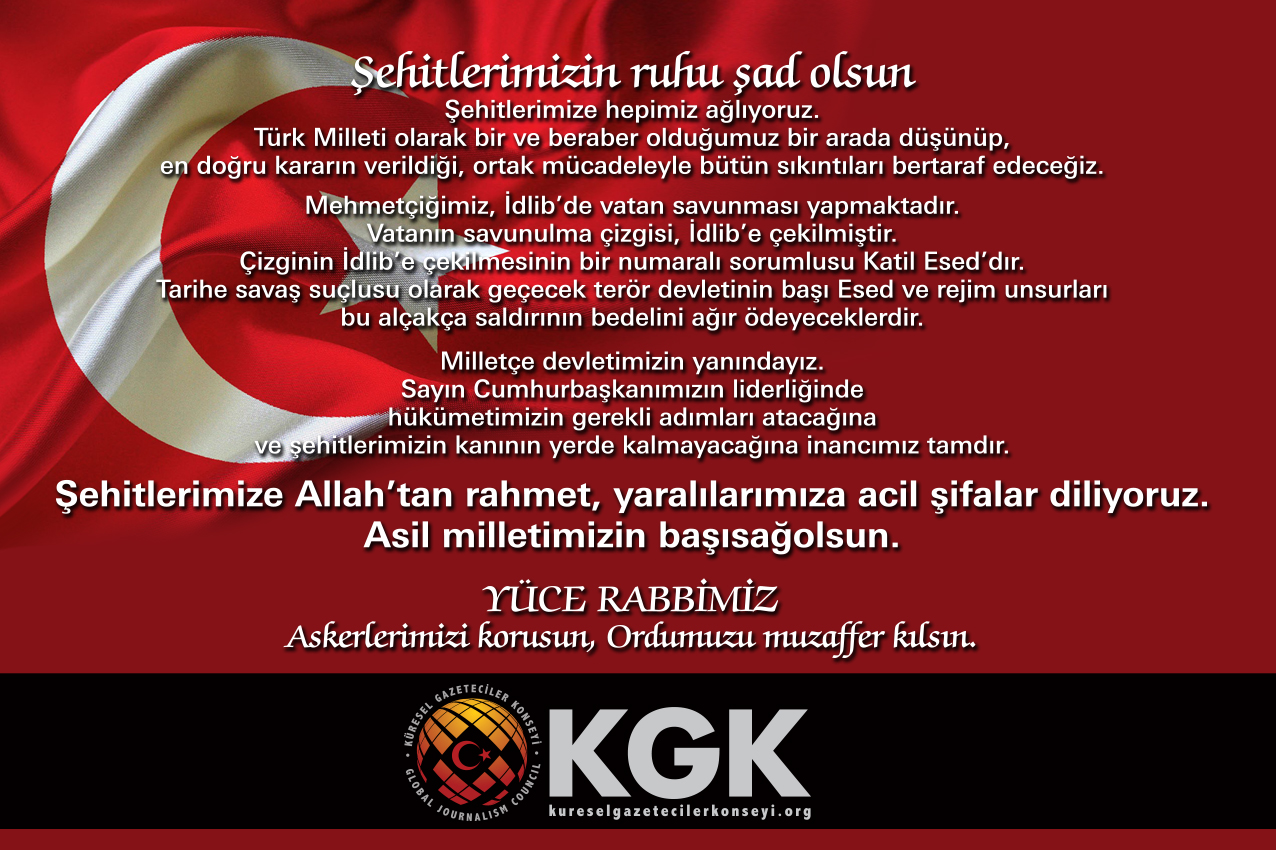 Şehitlerimizin ruhu şad olsun