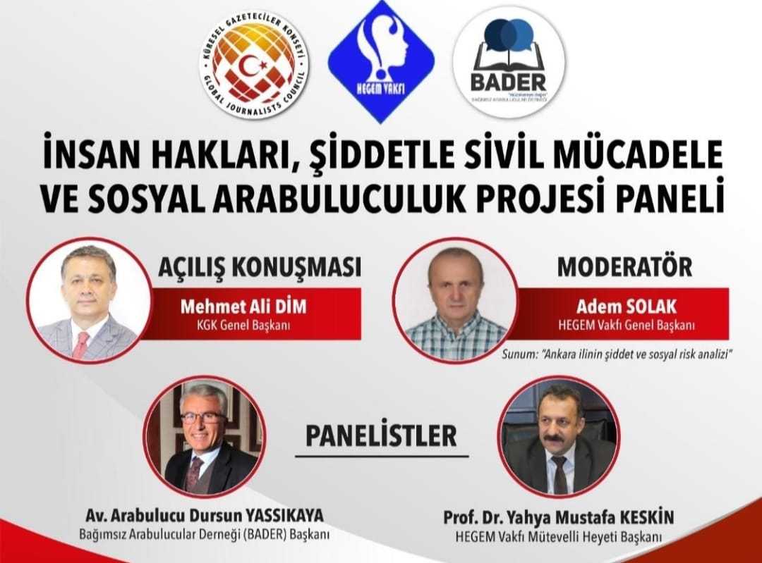 İnsan Hakları, Şiddetle Sivil Mücadele ve Sosyal Arabuluculuk Projesi KGK’da tanıtıldı