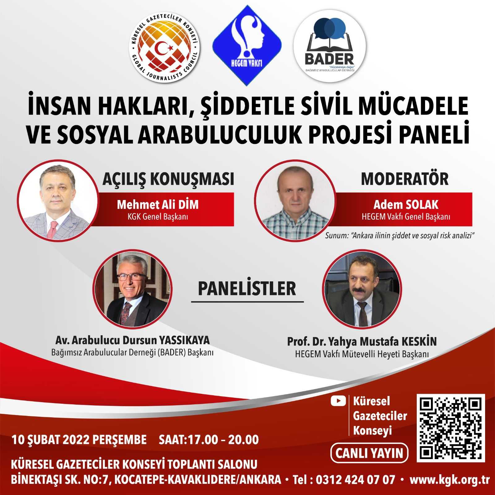 KGK öncülüğünde şiddetle mücadele paneli