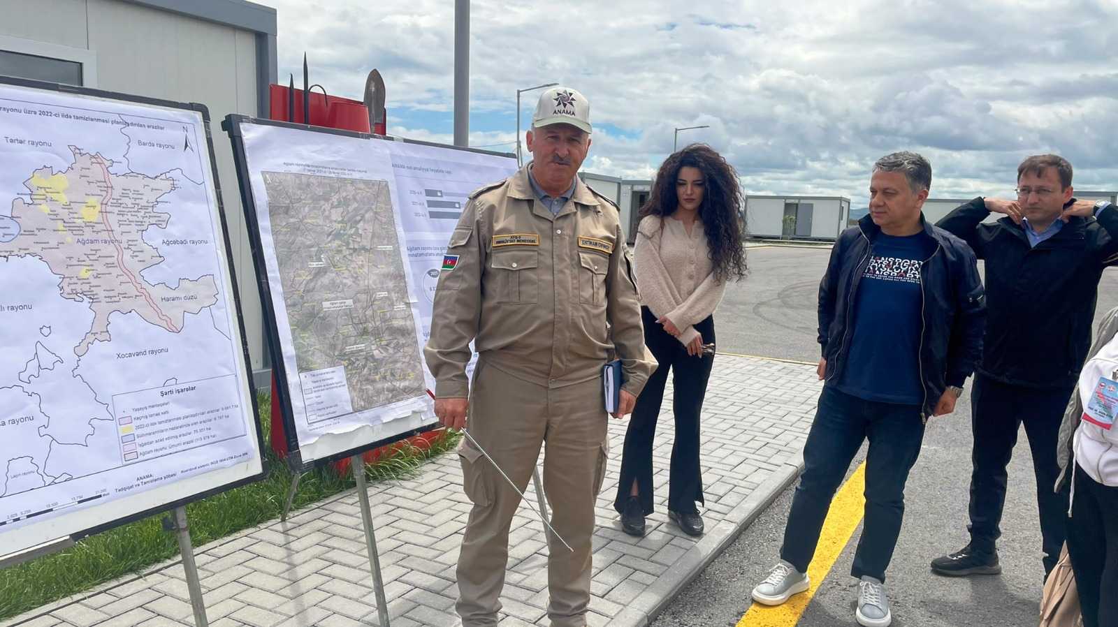 Komutan Caferov Karabağ’da KGK heyetine açıkladı “Ermenilerin verdiği mayın haritaları sahte”