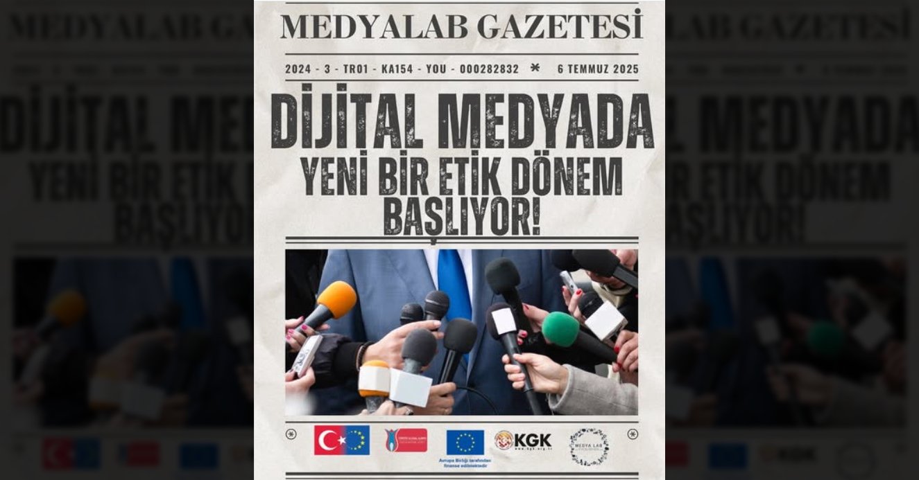 AB destekli KGK Eğitim Projesi MEDYALAB takvimi belli oldu