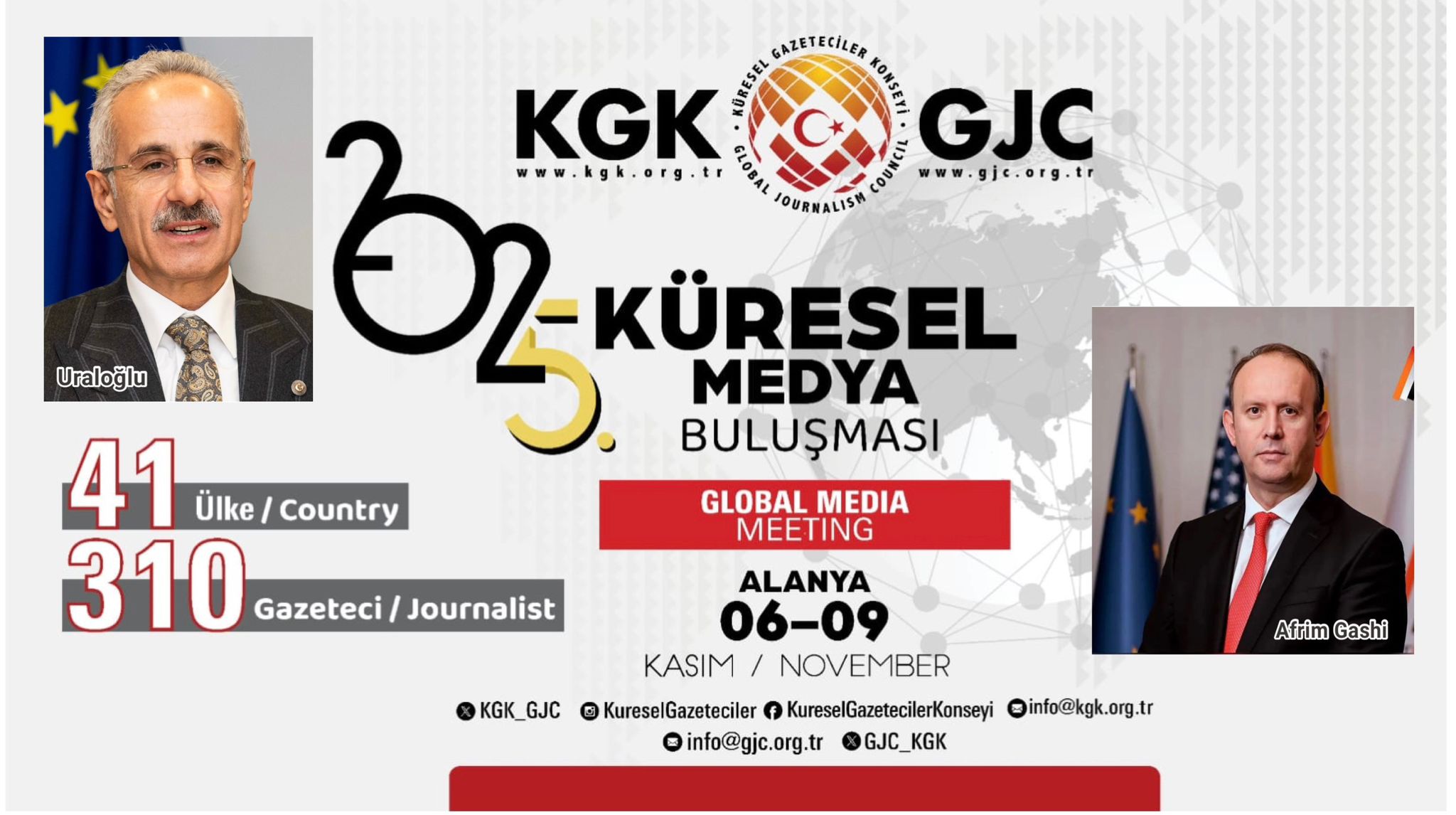 KGK “5. Küresel Medya Buluşması” Alanya’da başlıyor